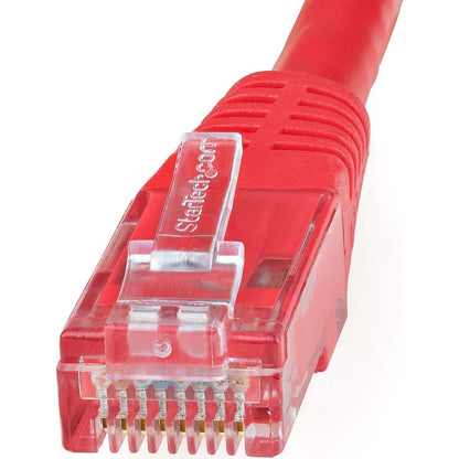 StarTech.com 50ft Red Cat6 Ethernet Patch Cable - Gigabit UTP Network Cable with Gold Connectors and PoE Support