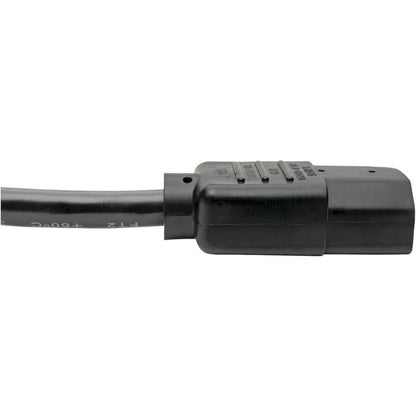 Eaton Tripp Lite Series P004-002 Power Extension Cord – C13 to C14, 2 ft, 10A, 250V, Black