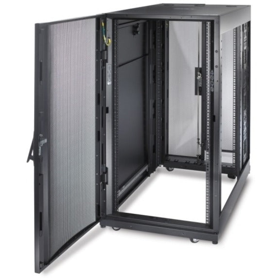 APC NetShelter SX 24U Server Rack Enclosure by Schneider Electric - Black, 19" Wide, Floor Standing