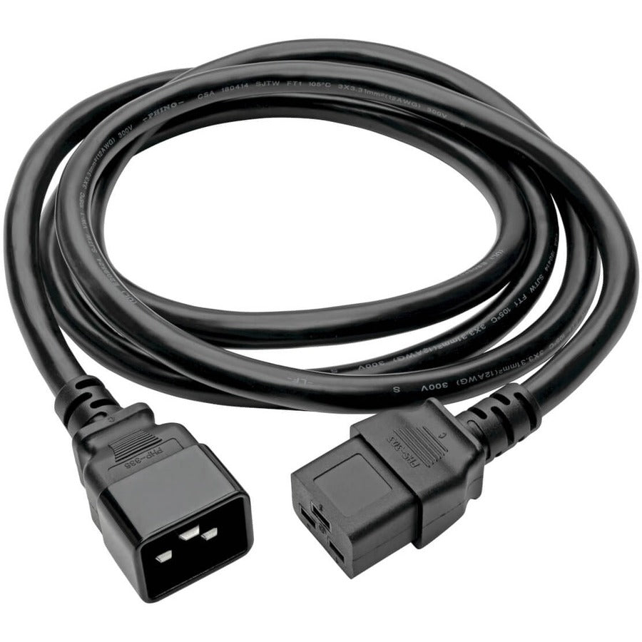 Eaton Tripp Lite Series Power Extension Cord, C19 to C20 - Heavy-Duty 20A 250V 10 ft Black