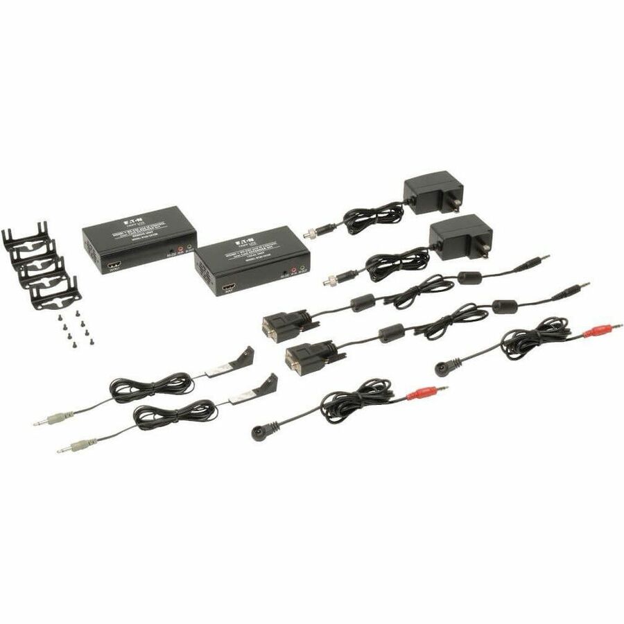 Eaton Tripp Lite Series HDMI over Cat5/6 Extender Kit, 4K UHD, RS-232 & IR Control, Model B126-1A1SR