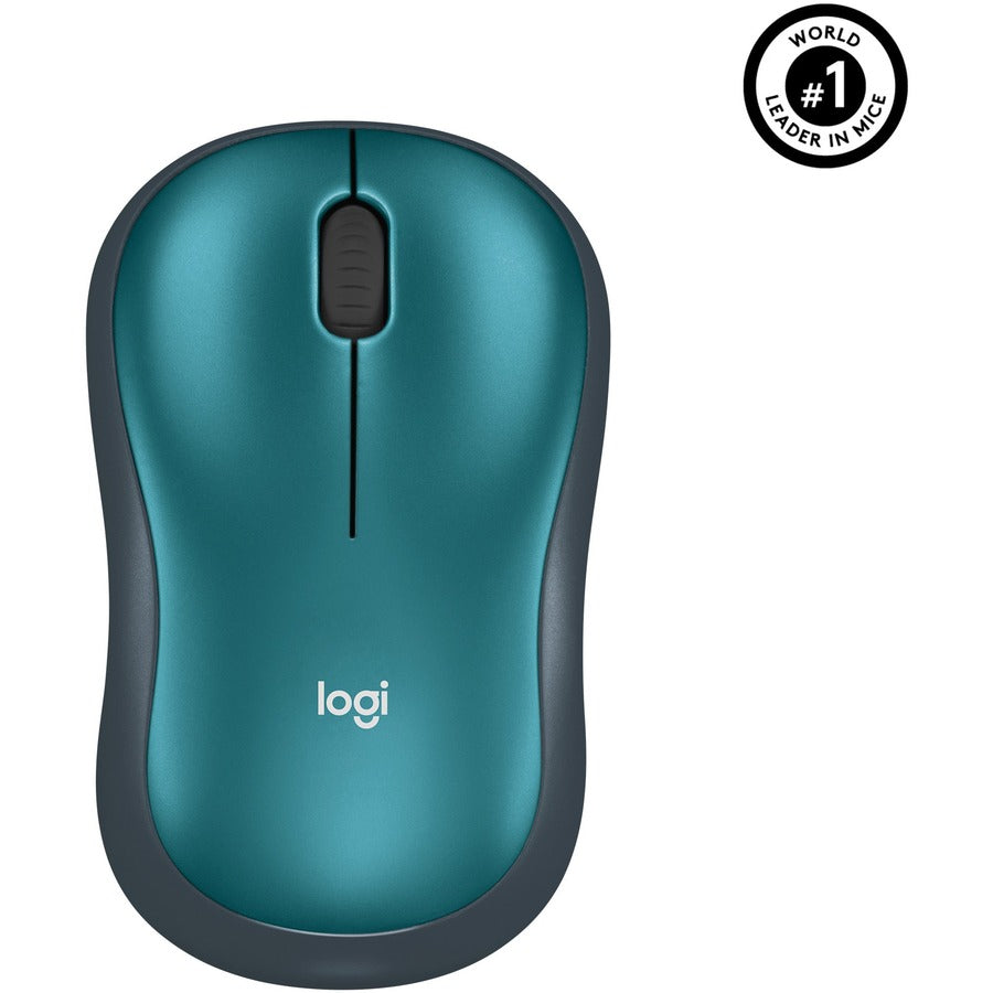 Logitech M185 Wireless Mouse - 2.4GHz with Nano Receiver, 12-Month Battery Life, 1000 DPI Optical Tracking, Blue