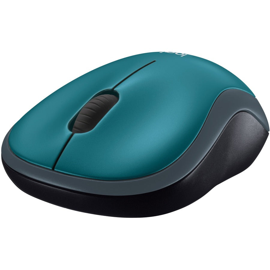 Logitech M185 Wireless Mouse - 2.4GHz with Nano Receiver, 12-Month Battery Life, 1000 DPI Optical Tracking, Blue
