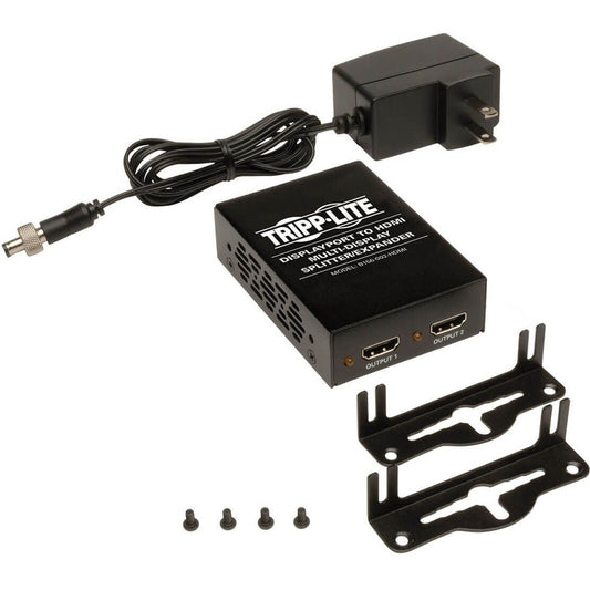 Eaton Tripp Lite Series B156-002-HDMI 2-Port DisplayPort to HDMI MST Hub for 4K UHD Multi-Monitor Setup