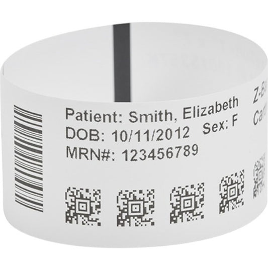 Zebra Z-Band UltraSoft Wristband Cartridge Kit (White) for Healthcare Identification
