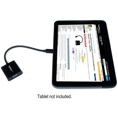 StarTech.com MCHD2VGAE2 Micro HDMI to VGA Adapter for Smartphones, Ultrabooks, and Tablets