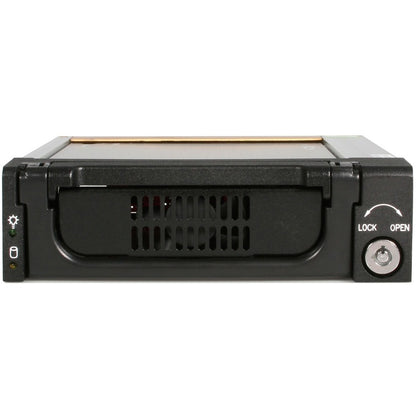 StarTech.com DRW150SATBK 5.25-Inch Aluminum Black SATA Hard Drive Mobile Rack Drawer