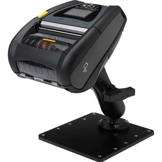 Zebra Technologies P1050667-032 Handi-Mount Mounting Adapter with RAM Mount Arm and Base Plate for Zebra QLnTM Series Printer