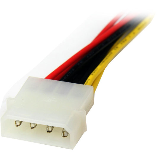 StarTech.com 12-inch LP4 to Dual SATA Power Y Cable Adapter PYO2LP4SATA