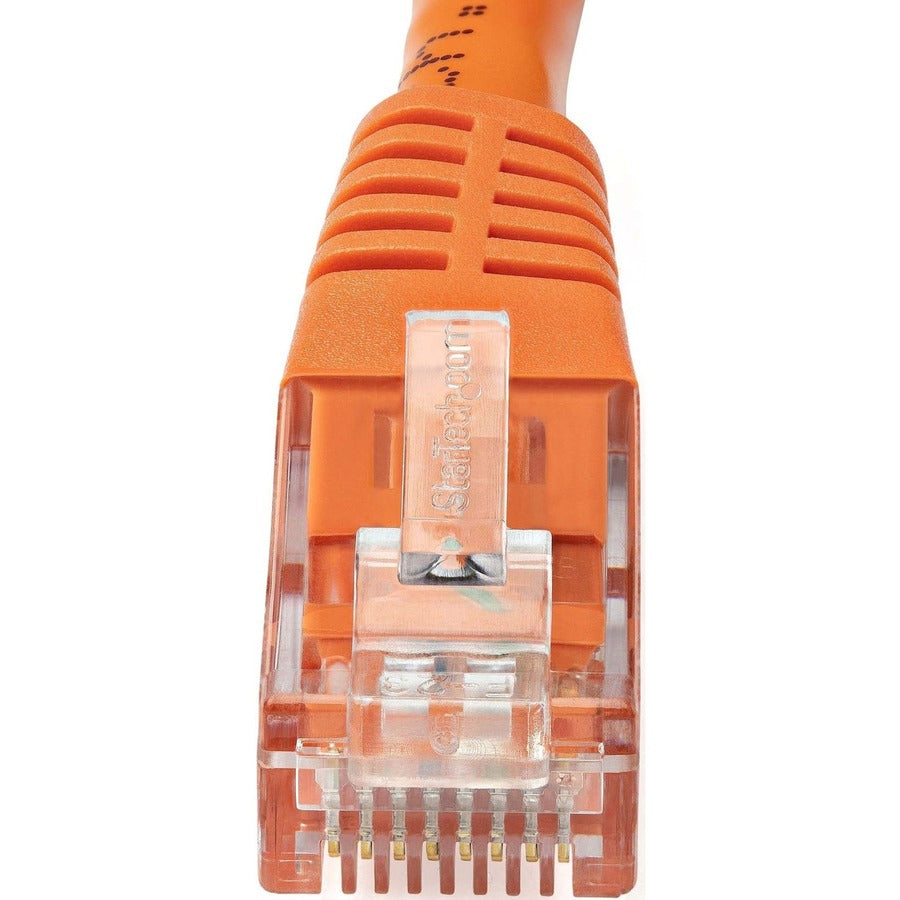 StarTech.com 35ft Orange Cat6 Ethernet Patch Cable - Gigabit UTP with PoE Support and Gold Connectors