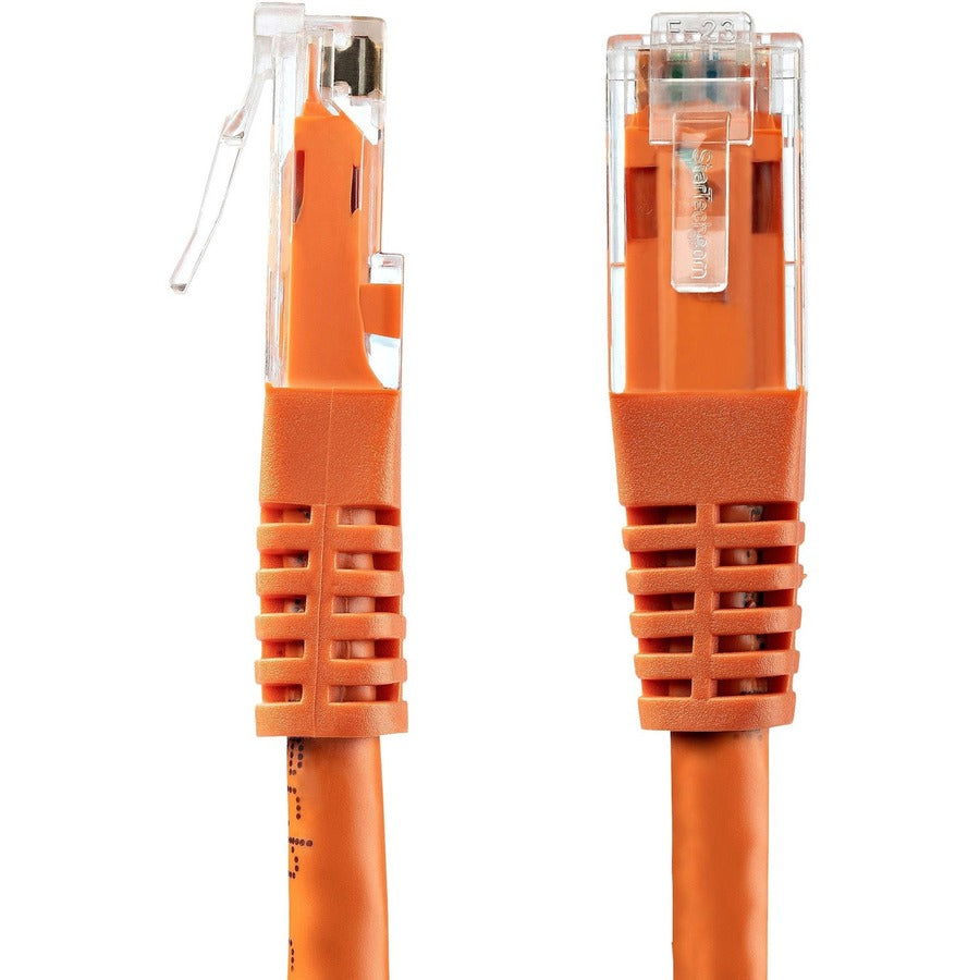 StarTech.com 35ft Orange Cat6 Ethernet Patch Cable - Gigabit UTP with PoE Support and Gold Connectors