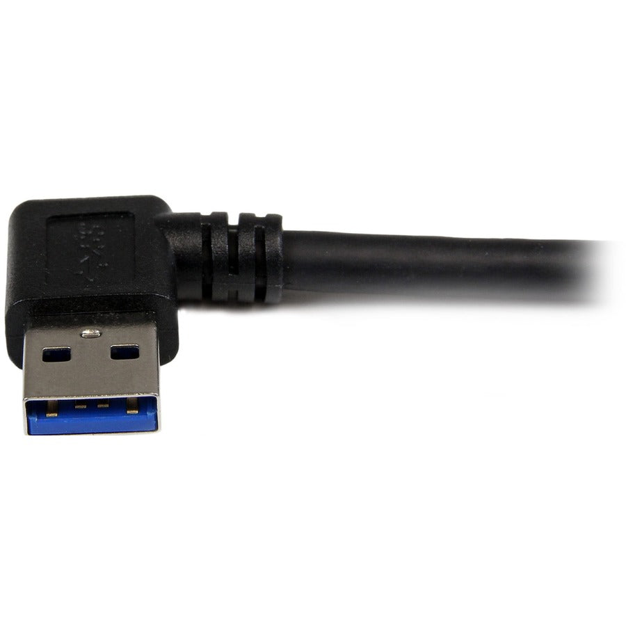 StarTech.com 1m Black SuperSpeed USB 3.0 A to B Cable with Right-Angle Connector