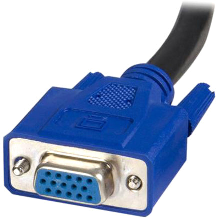 StarTech.com 10 ft 2-in-1 Universal USB and VGA KVM Cable - Plug-and-Play Solution for KVM Switches