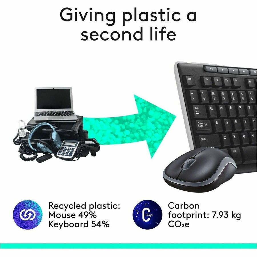 Logitech MK270 Wireless Keyboard and Mouse Combo for Windows – 2.4 GHz RF with Long Battery Life