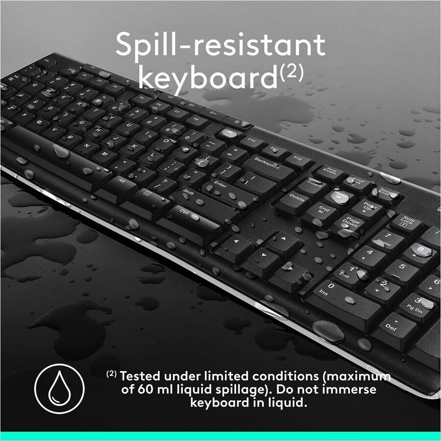 Logitech MK270 Wireless Keyboard and Mouse Combo for Windows – 2.4 GHz RF with Long Battery Life