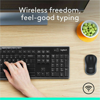 Logitech MK270 Wireless Keyboard and Mouse Combo for Windows – 2.4 GHz RF with Long Battery Life