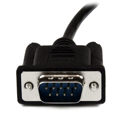 StarTech.com 2m Black DB9 RS-232 Serial Null Modem Cable F/M - High-Quality Data Transfer Solution