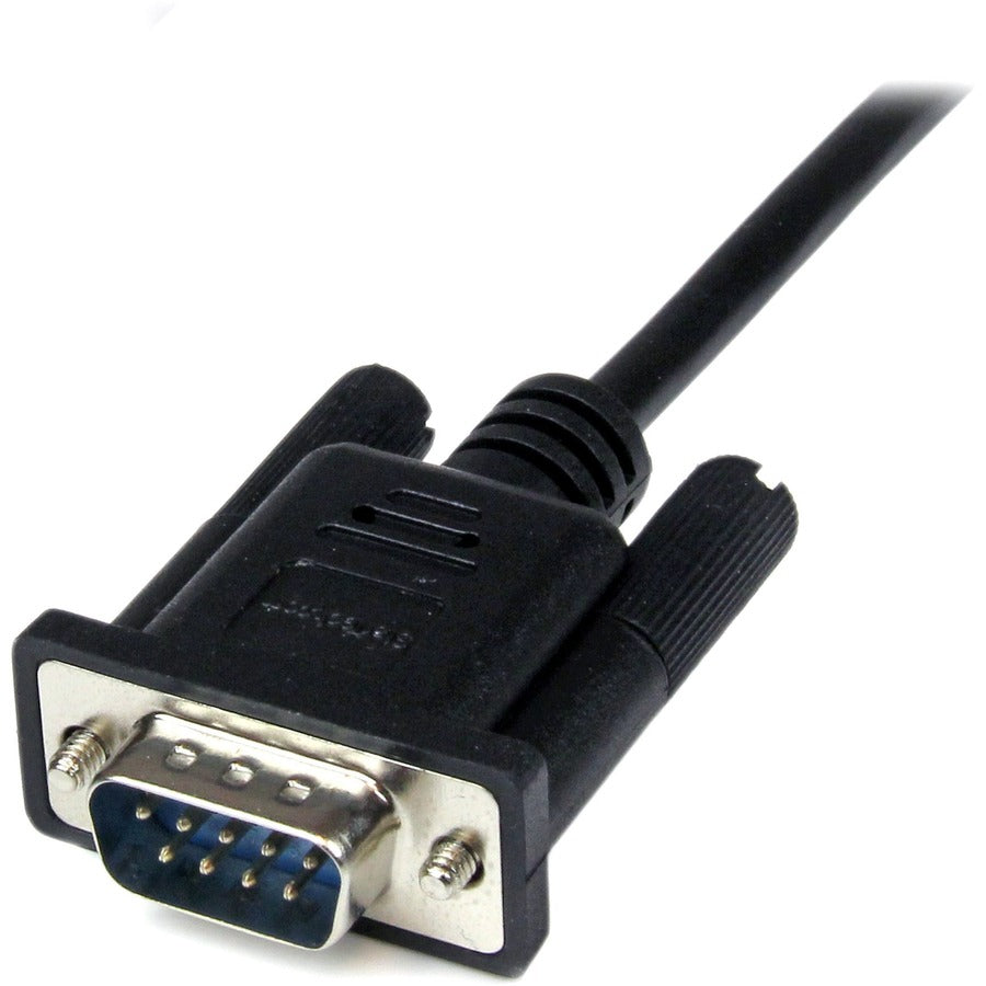 StarTech.com 2m Black DB9 RS-232 Serial Null Modem Cable F/M - High-Quality Data Transfer Solution