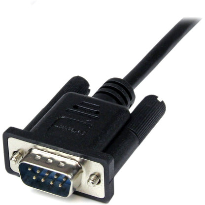 StarTech.com 2m Black DB9 RS-232 Serial Null Modem Cable F/M - High-Quality Data Transfer Solution