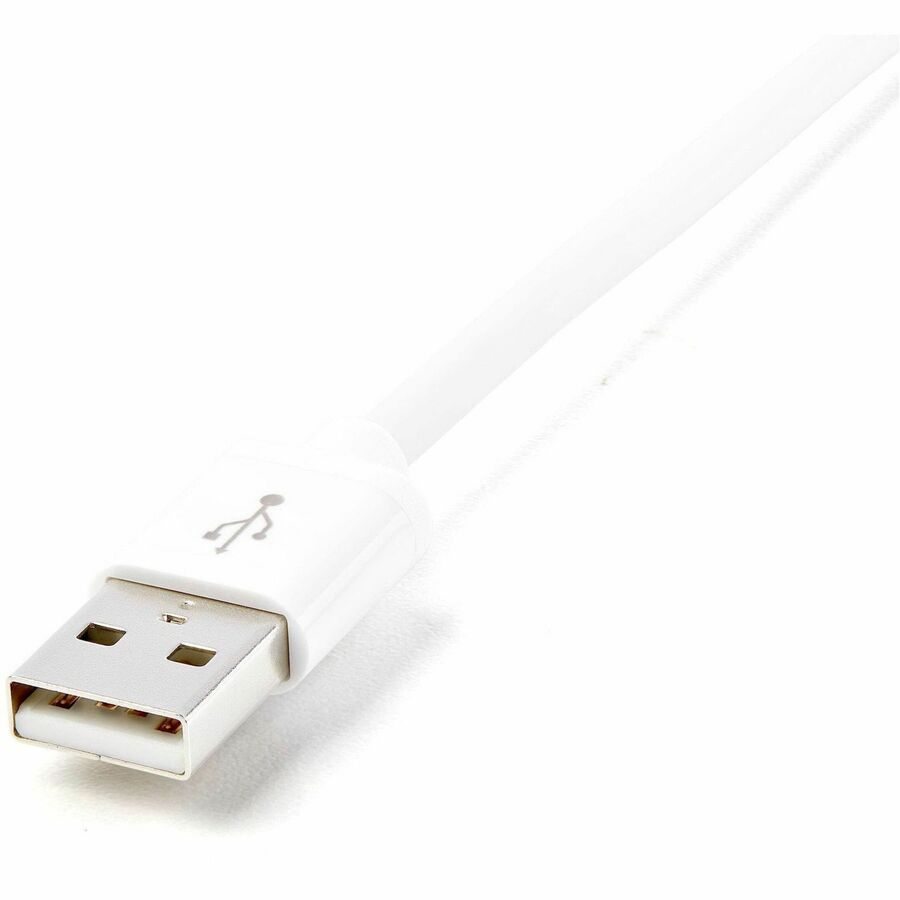 StarTech.com 1m (3ft) White Lightning to USB Cable for iPhone, iPod, and iPad – Sync and Charge with Reversible Connector