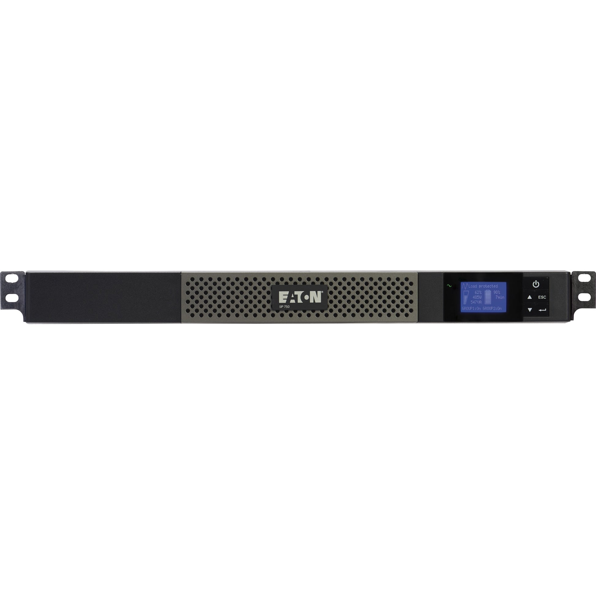 Eaton 5P 750VA Line-Interactive UPS with Network Management and 600W Power - 1U Rack Mount