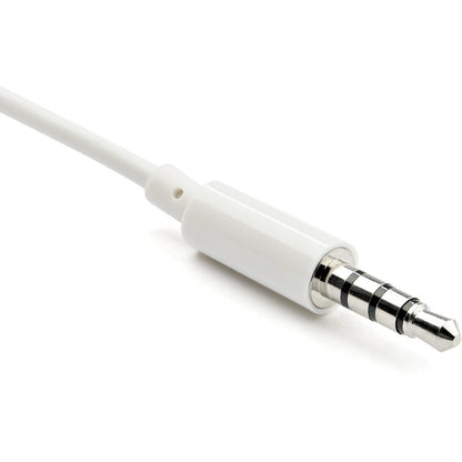 StarTech.com MUYHSMFFADW 3.5mm 4-Position to Dual 3-Pole Headset and Microphone Adapter, White