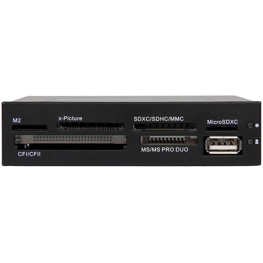 StarTech.com 3.5-inch Front Bay USB 2.0 Multi-Media Card Reader - Black