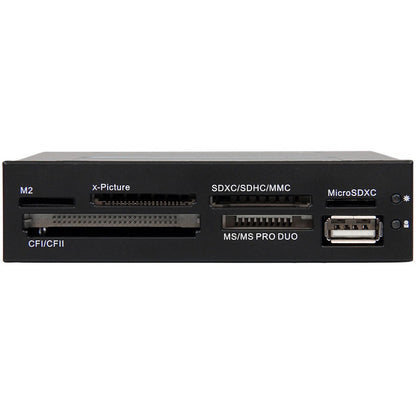 StarTech.com 3.5-inch Front Bay USB 2.0 Multi-Media Card Reader - Black