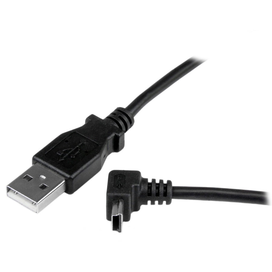 StarTech.com 1m USB to Up Angle Mini USB Cable Part Number USBAMB1MU for Data Transfer and Charging