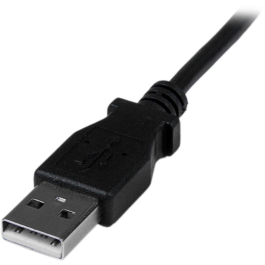 StarTech.com 2m USB to Down Angle Mini USB Cable - A to Mini B for Smartphones and Digital Devices