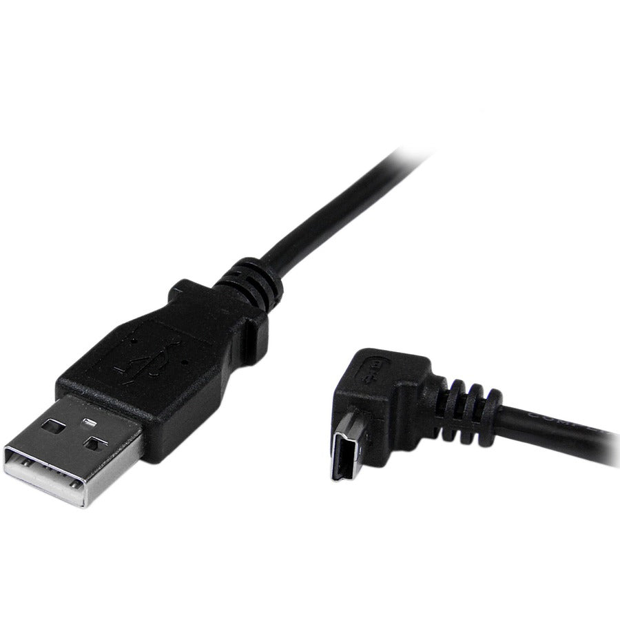 StarTech.com 2m USB to Down Angle Mini USB Cable - A to Mini B for Smartphones and Digital Devices