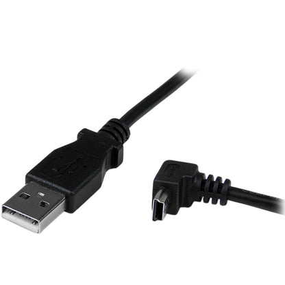 StarTech.com 2m USB to Down Angle Mini USB Cable - A to Mini B for Smartphones and Digital Devices