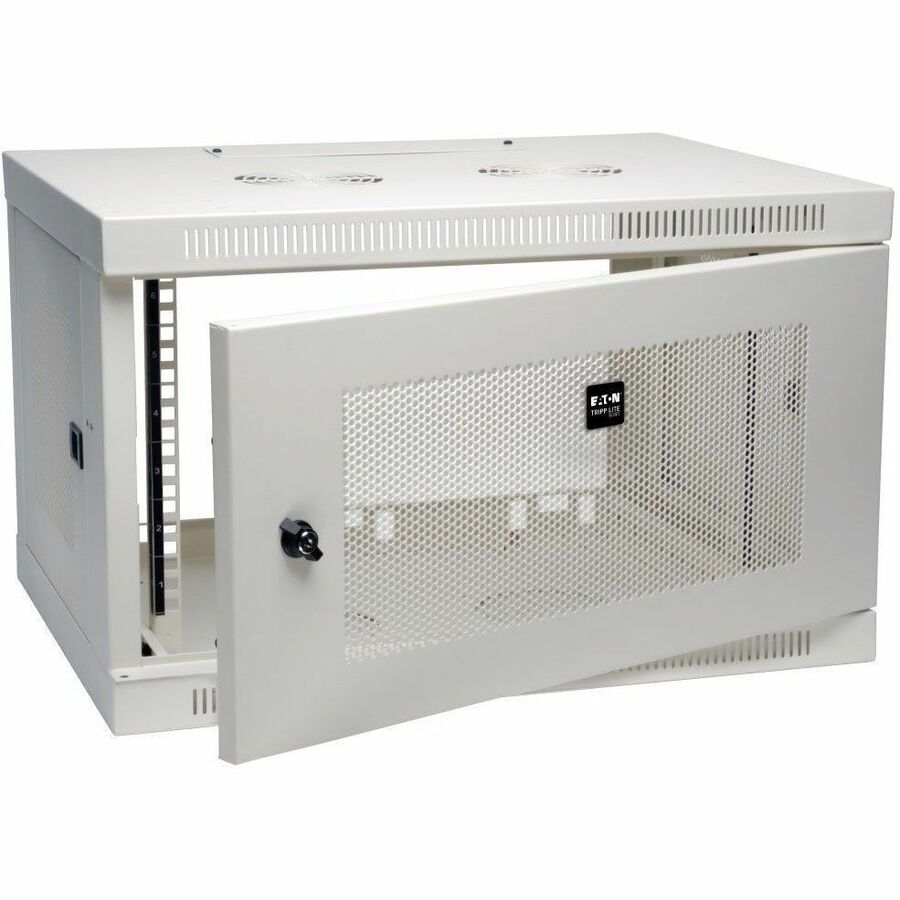 Eaton Tripp Lite SmartRack SRW6UW 6U Wall-Mount Rack Enclosure Cabinet - White
