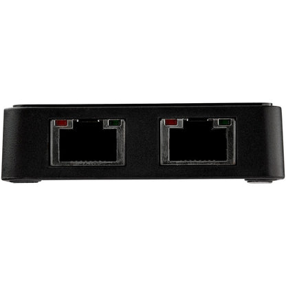 StarTech.com USB 3.0 Dual Port Gigabit Ethernet Adapter Model USB32000SPT with USB Pass-Through