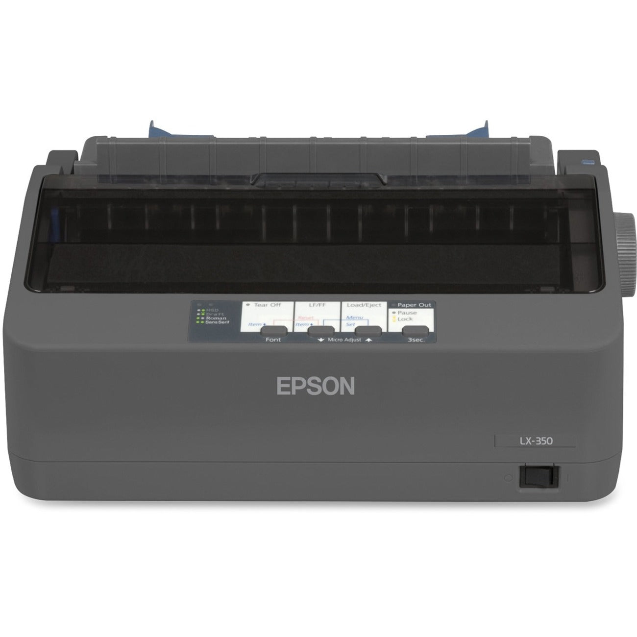 Epson LX-350 9-Pin Dot Matrix Printer – Compact Monochrome Impact Printer with USB, Serial, Parallel Interfaces