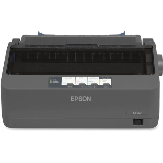 Epson LX-350 9-Pin Dot Matrix Printer – Compact Monochrome Impact Printer with USB, Serial, Parallel Interfaces