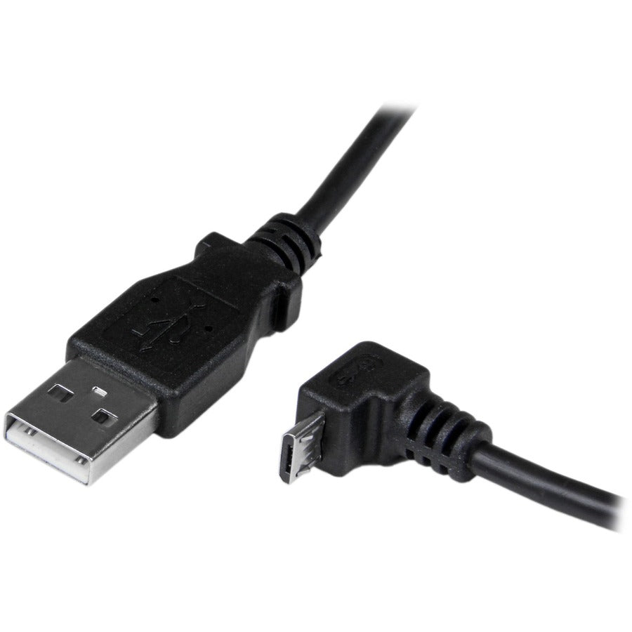 StarTech.com 2m USB to Down Angle Micro USB Cable USBAUB2MD for Data Transfer and Charging