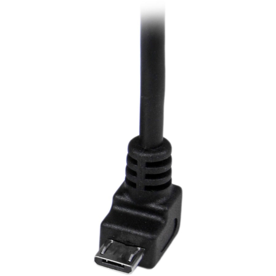 StarTech.com 2m USB to Down Angle Micro USB Cable USBAUB2MD for Data Transfer and Charging