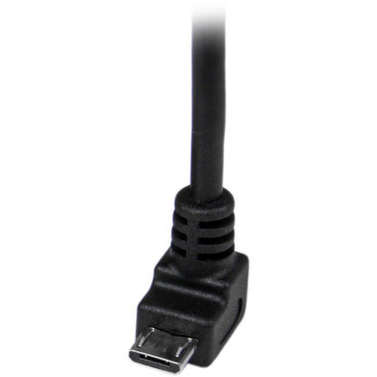 StarTech.com 2m USB to Down Angle Micro USB Cable USBAUB2MD for Data Transfer and Charging