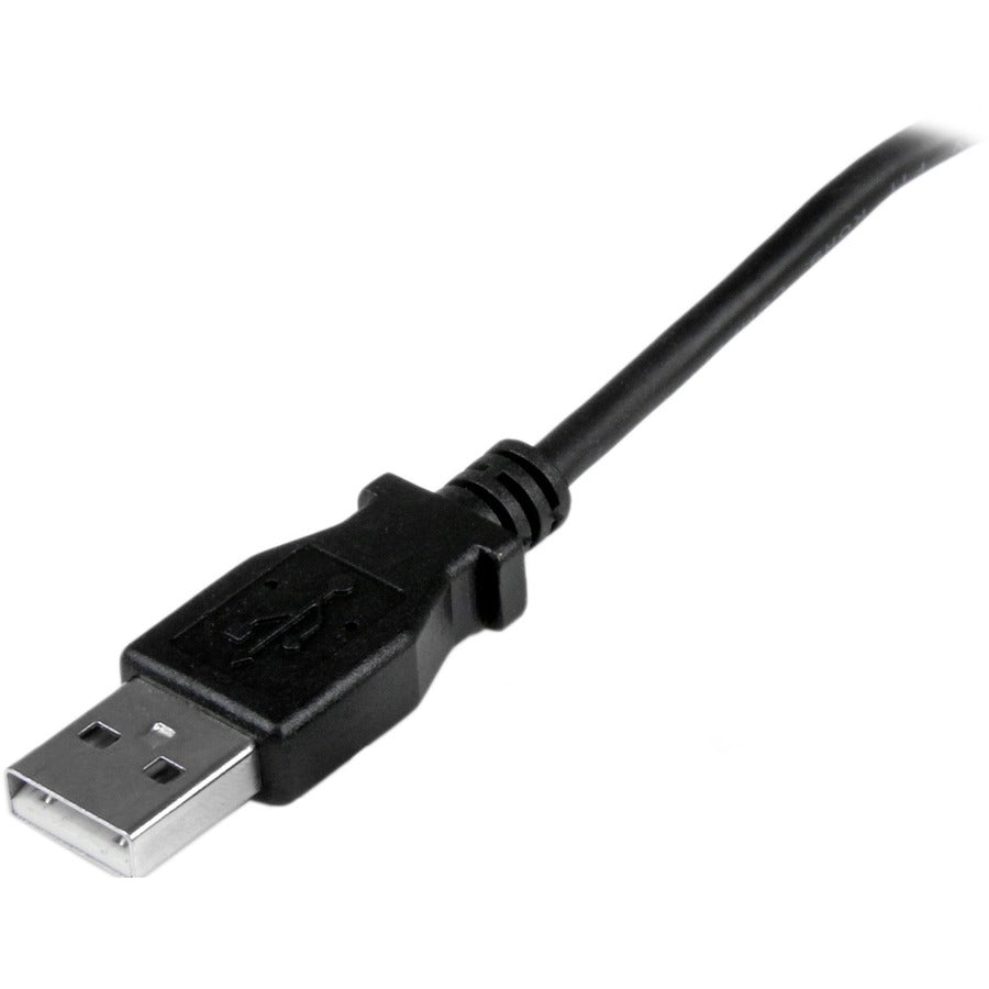 StarTech.com 2m Micro USB Cable - A to Up Angle Micro B for High-Speed Data Transfer and Charging