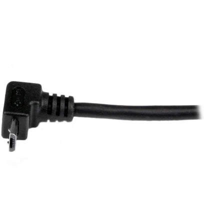 StarTech.com 2m Micro USB Cable - A to Up Angle Micro B for High-Speed Data Transfer and Charging