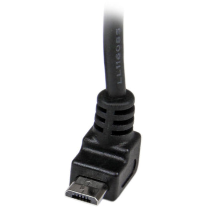 StarTech.com 2m Micro USB Cable - A to Up Angle Micro B for High-Speed Data Transfer and Charging