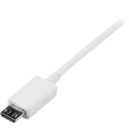 StarTech.com 1m White USB to Micro USB Cable - High-Speed Data Transfer and Durable Design