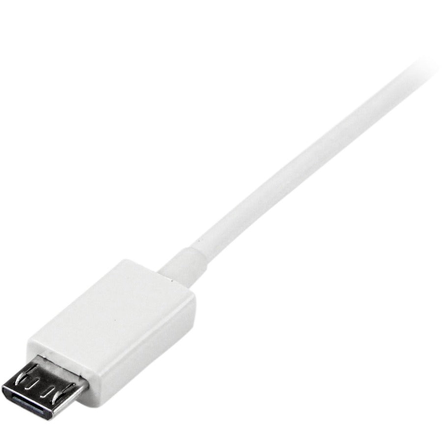 StarTech.com 2m White Micro USB Cable - A to Micro B for Smartphones and Tablets