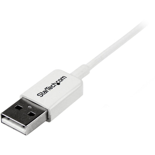 StarTech.com 0.5m White Micro USB Cable - A to Micro B for Data Transfer and Charging