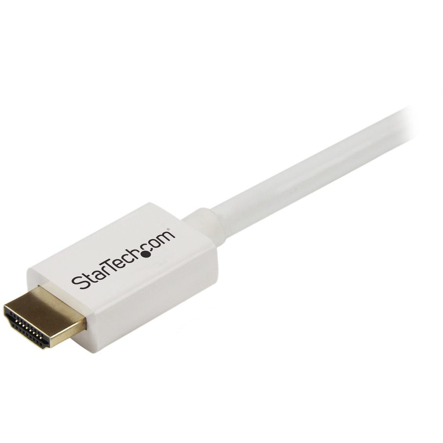 StarTech.com 10 ft CL3 Rated HDMI Cable with Ethernet - In-Wall 4K UHD HDMI 1.4 Cable - White