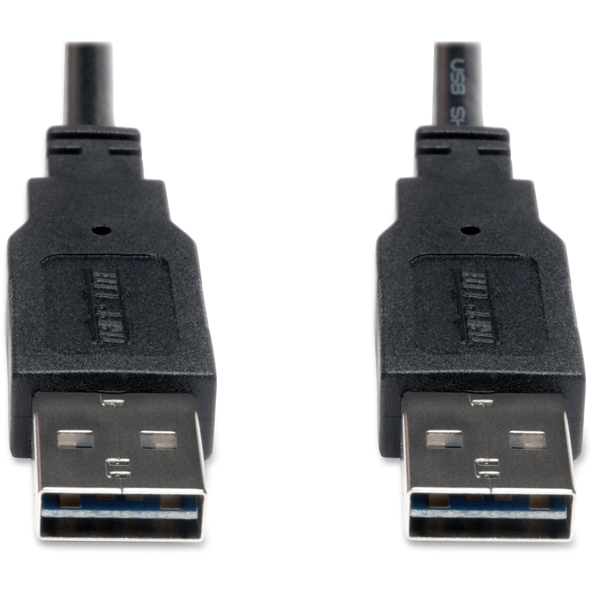 Eaton Tripp Lite Series Universal Reversible USB 2.0 Cable (Reversible A to Reversible A M/M), 10 ft