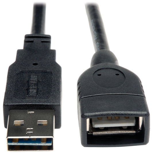 Eaton Tripp Lite Series 10 ft Universal Reversible USB 2.0 A-Male to A-Female Extension Cable
