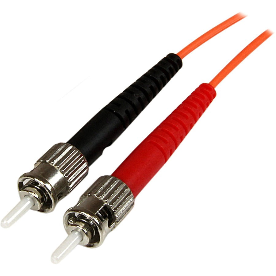 StarTech.com 1m OFNP Plenum Multimode Duplex Fiber Patch Cable LC to ST, 50/125 μm OM2, 10 Gbps
