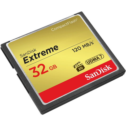 SanDisk Extreme 32GB CompactFlash Memory Card – High-Speed Storage for DSLR and HD Camcorders
